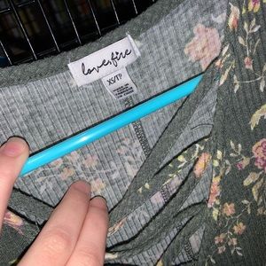 Pretty green flowery dress